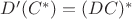 $D'(C^*) = (DC)^*$
