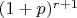 $(1+p)^{r+1}$
