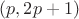 $(p,2p+1)$