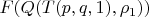 $F(Q(T(p, q, 1), \rho_{1}))$
