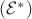 $(\mathcal E^*)$