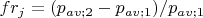 $fr_j=(p_{av;2} - p_{av;1}) / p_{av;1}$
