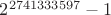 $2^{2741333597}-1$