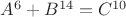 $A^6+B^{14}=C^{10}$