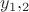 $y_1,_2$
