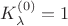 $K^{(0)}_\lambda=1$
