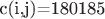 c(i,j)=180185