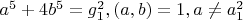 $a^5+4b^5=g_1^2,(a,b)=1,a\not=a_1^2$