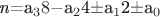 \textit{n}=a_38-$a_2$4\pm$a_1$2\pm$a_0