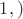 $1,)$