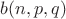 $b(n,p,q)$