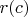 $r(c)$