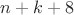 $n+k+8$