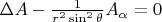 $\Delta A-\frac{1}{r^2 \sin^2 \theta}A_\alpha=0$