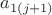 $a_{1 (j+1)}$