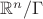 $\mathbb R^n/\Gamma$
