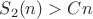 $S_2 (n) > Cn$