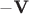 $-\textbf{V}$