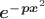 \boldsymbol{e}^{-\boldsymbol{p}\boldsymbol{x}^2}