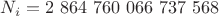 $N_i = 2\ 864\ 760\ 066\ 737\ 568$