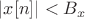$|x[n]| < B_x$