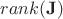 $rank(\bold J)$