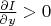 $\frac{\partial I}{\partial y}> 0$