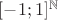 $[-1;1]^{\mathbb N}$