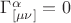 $\Gamma^{\alpha}_{[\mu\nu]}=0$