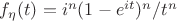$ f_{\eta} (t)= i^n(1-e^{it})^n /t^n $