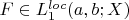 $F \in L_1^{loc}(a,b;X)$