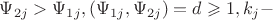 $\[\Psi _{2j}  > \Psi _{1j} ,(\Psi _{1j} ,\Psi _{2j} ) = d \geqslant 1,k_j  - \]$