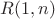$R(1,n)$