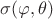 $ \sigma(\varphi, \theta)$