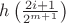 $h\left(\frac {2i+1} {2^{m+1}}\right)$