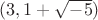 $(3,1+\sqrt {-5})$