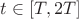$t \in [T,2T]$