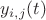 $y_{i,j}(t)$