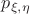 $p_{\xi,\eta}$