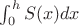 $\int_0^hS(x)dx$