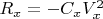 $R_x=-C_x V_x^2$