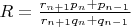 $R=\frac{r_{n+1}p_n+p_{n-1}}{r_{n+1}q_n+q_{n-1}}$