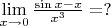 $\lim\limits_{x\to 0} {\sin x-x\over x^3}=?$
