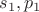 $s_1,p_1$