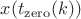 $x(t_\mathrm{zero}(k))$