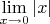 $\lim\limits_{x \to 0} |x|$