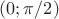 $(0; \pi/2) $