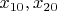 $x_{10}, x_{20}$