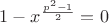 $1-x^{\frac{p^2-1}{2}}=0$