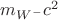 $m_{W^-}c^2$